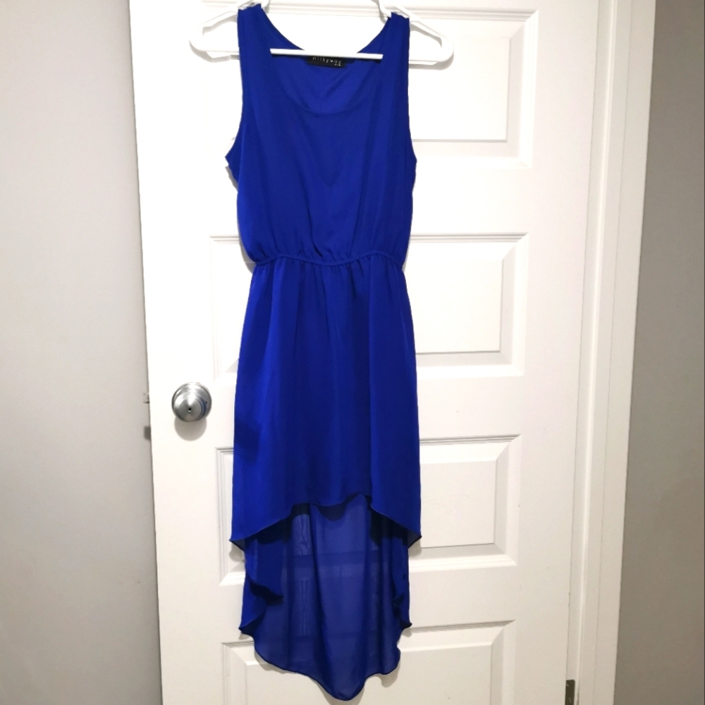 Beach dress tank top style, short length in front & long in back